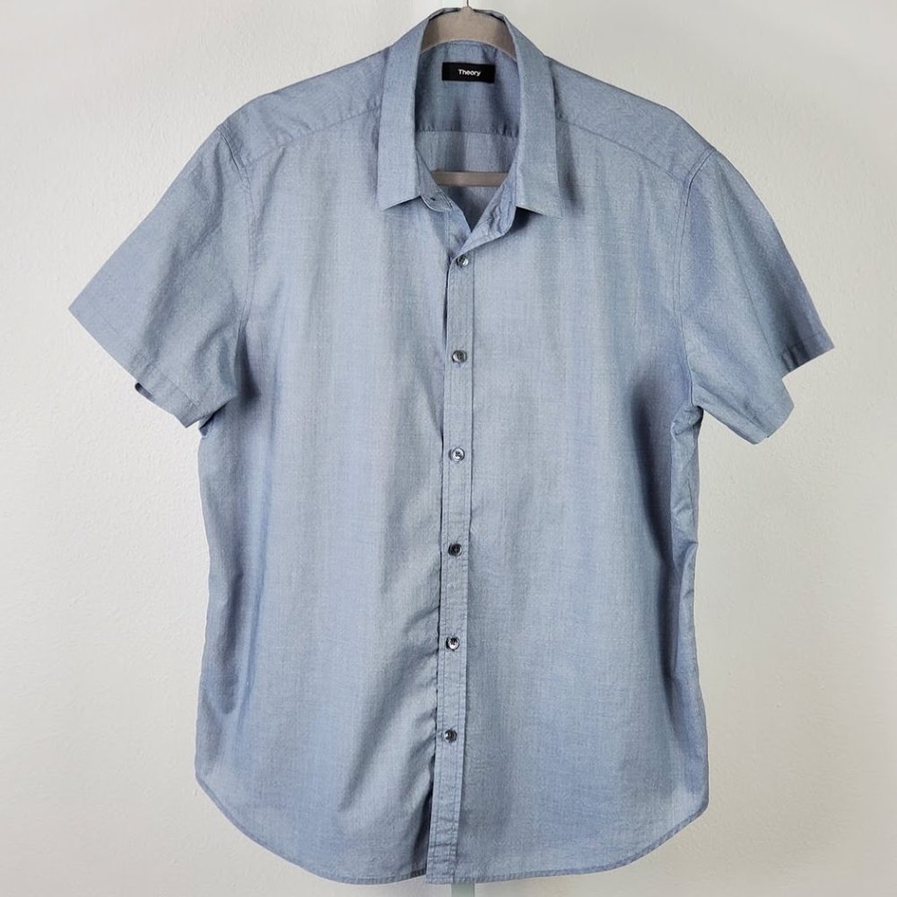 THEORY zack casual shirt gray Sz XL - Picture 1 of 6